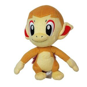 Official Pokemon Chimchar Monkey Plush Doll Figure 8" 2015 Tomy Stuffed Animal